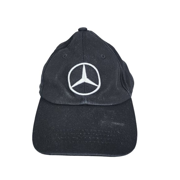Black Mercedes-Benz Adjustable Baseball Cap Embroidered - Picture 1 of 11
